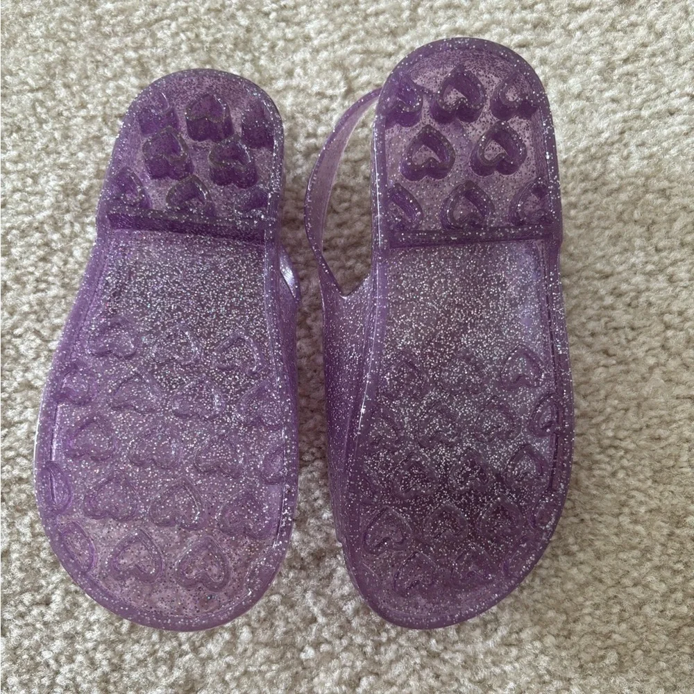 Glittery Purple Kids Sandals